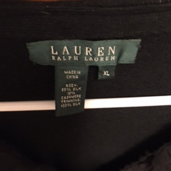 Lauren Ralph Lauren Vintage Sweater Size XL Cashmere & Silk - Picture 3 of 7